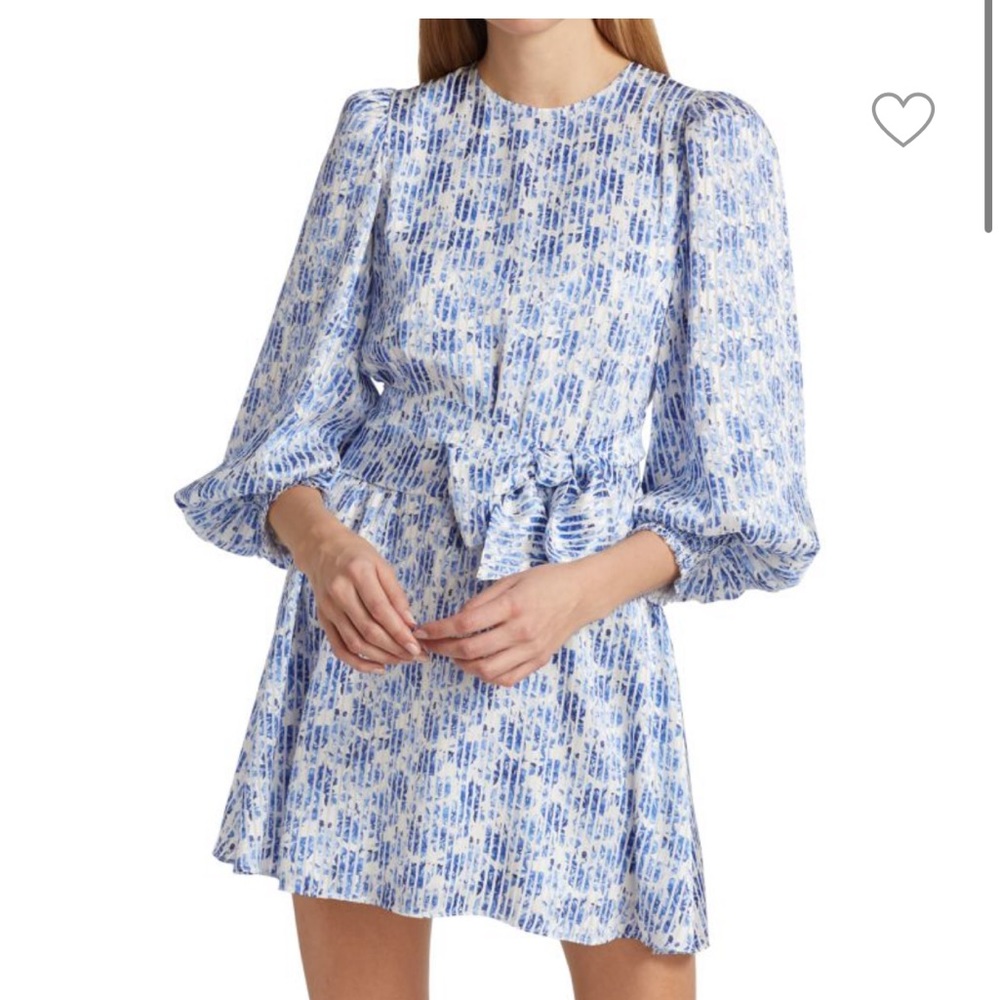 Alice + Olivia Molli Floral Tie Waist Wrap Dress